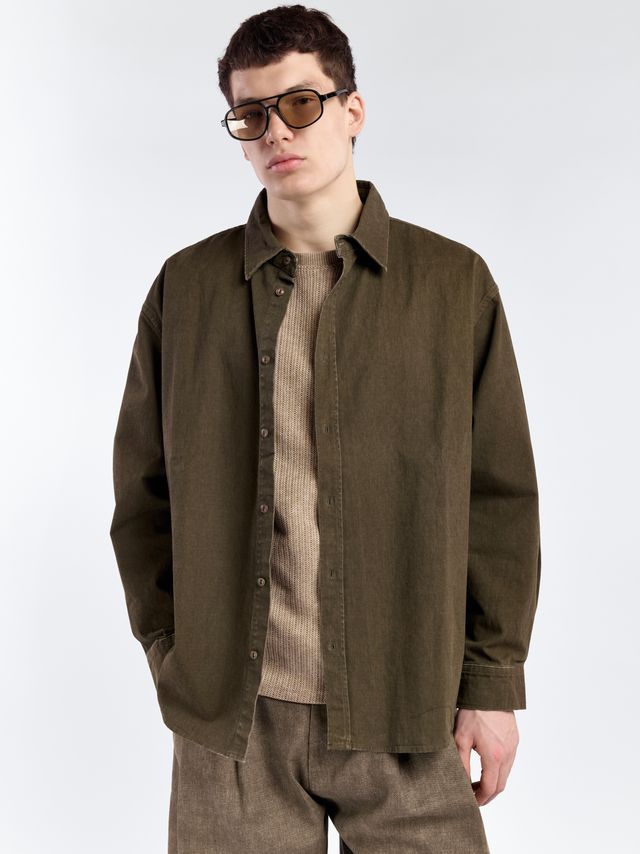 Рубашка из плотного хлопка