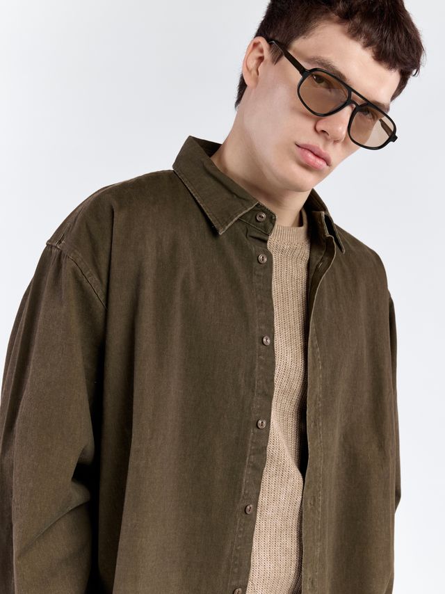 Рубашка из плотного хлопка