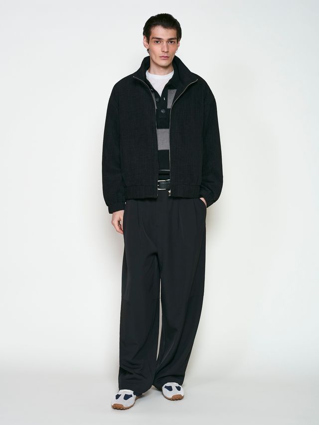 Куртка из вельвета с воротом стойка