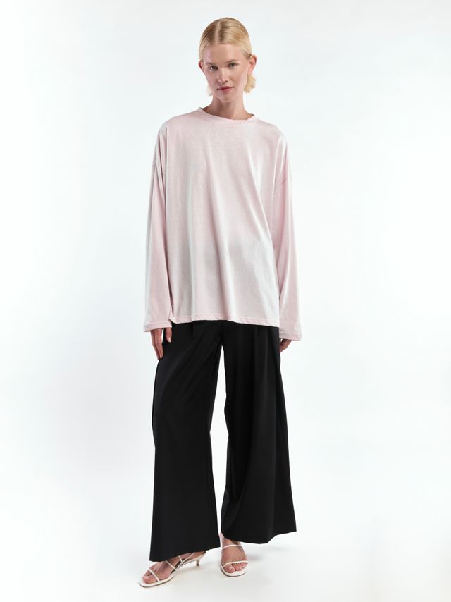 Лонгслив из смесового хлопка