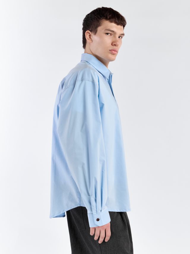 Рубашка со скрытыми пуговицами